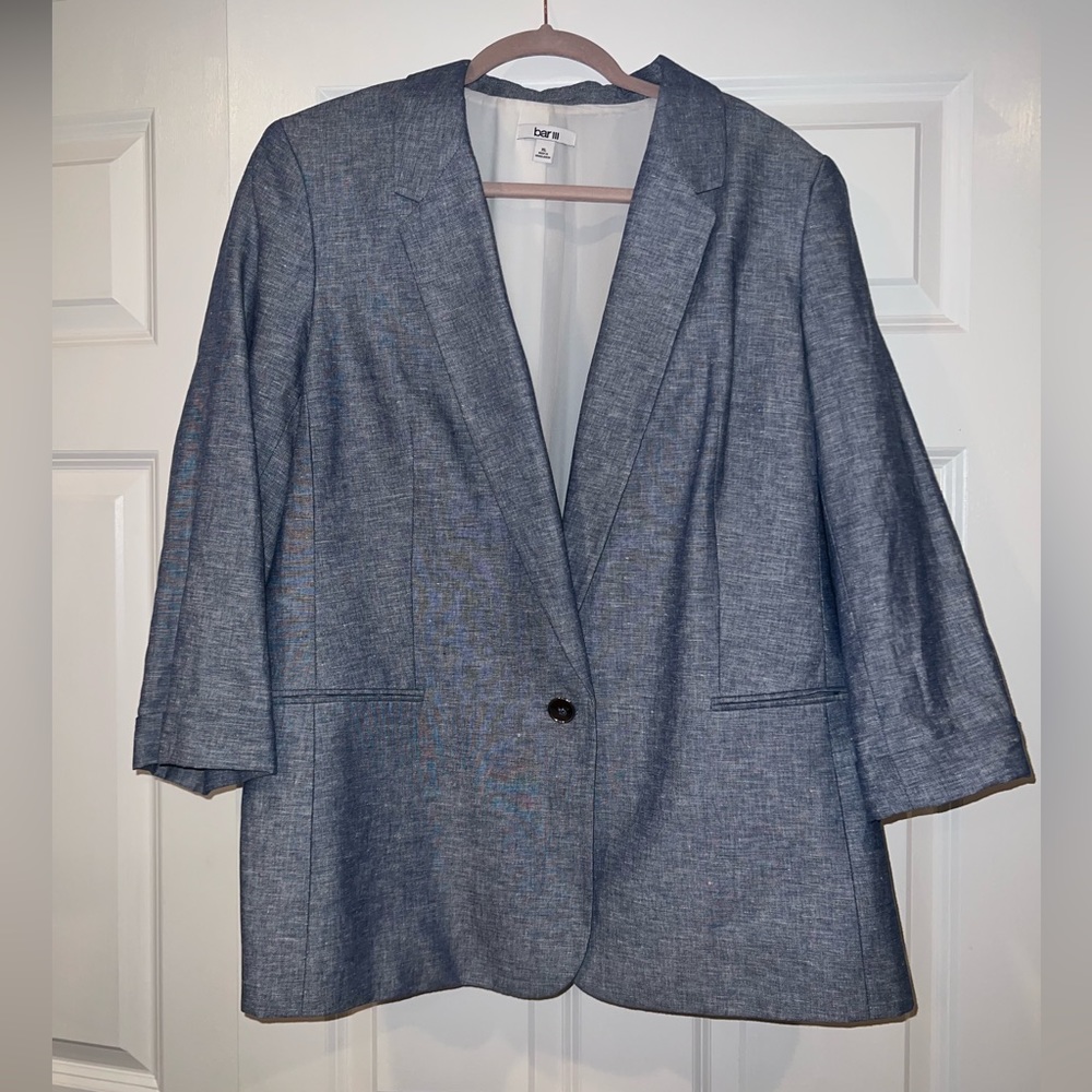 Oversized quarter sleeve blazer